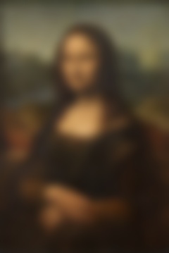 Mona Lisa blurred