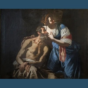 Caritas Romana centered on a blue square