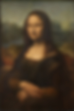 Mona Lisa blurred